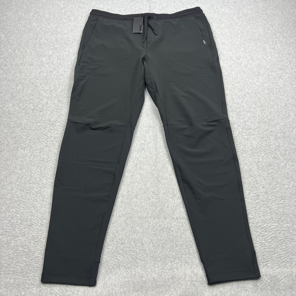 NEW UNRL Performance Pant Mens XL Black Tapered 4-Way Stretch Athletic Jogger